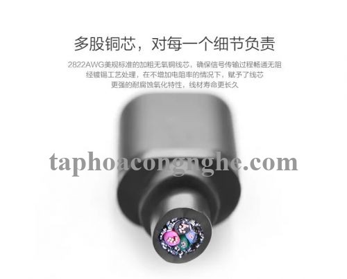 Ugreen 30188 3M màu đen mini usb sang Type-C mạ vàng 24k US153 30030188